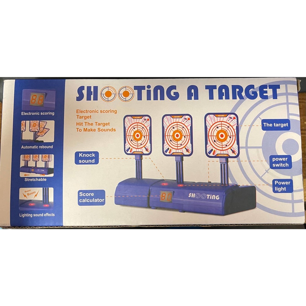 Shooting A Target Electronic Scoring Soft Dart Lighting Sound Game